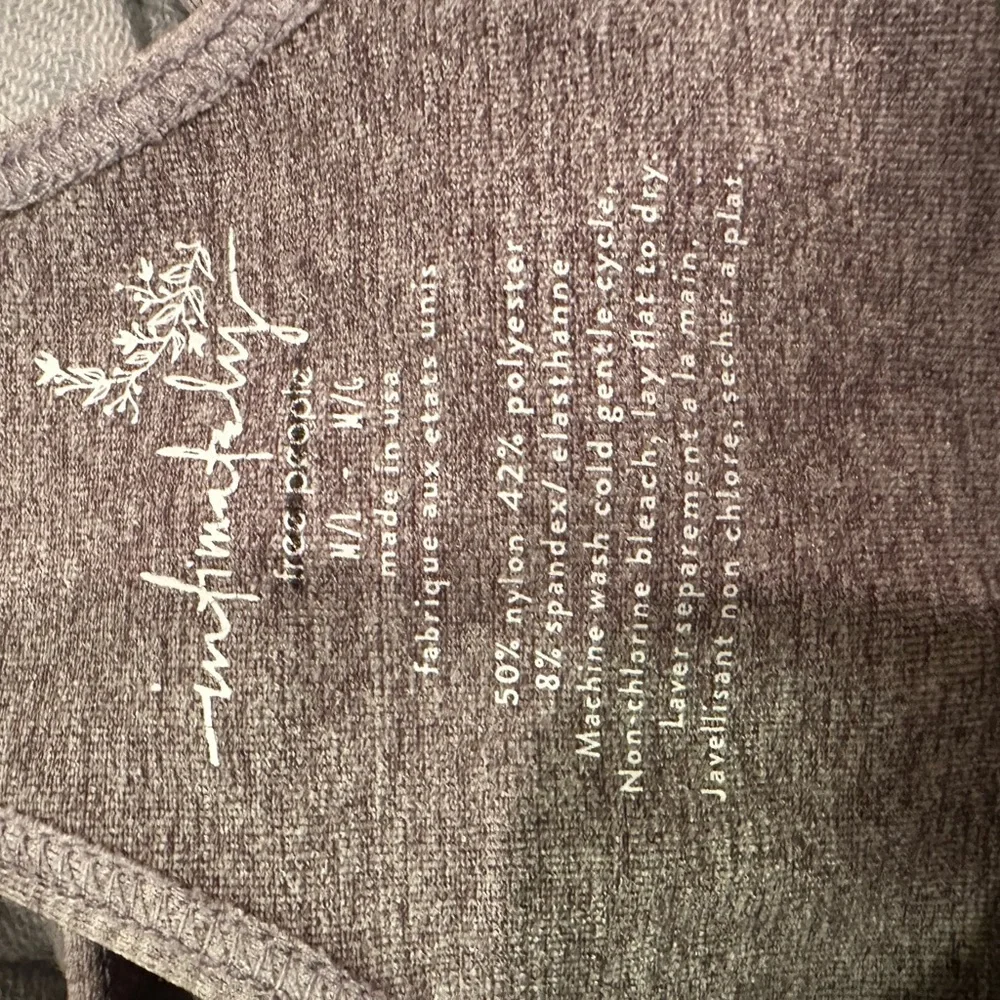 Intimately‎ Free People Gray Bra Top Relaxed Fit Sleeveless